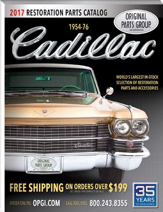 vintage Cadillac parts catalog